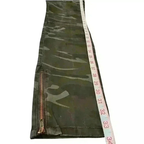 Spoon Jeans Camo Camoflauge Ankle Zip Five-Pocket Style Pants Jeans - Picture 5 of 10